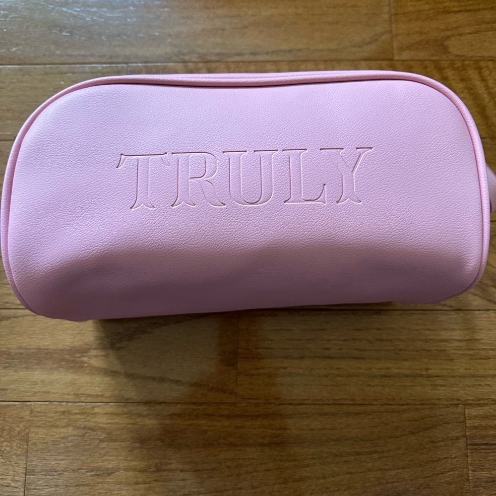 TRULY Pink Cosmetic Bag with Barbie Products included